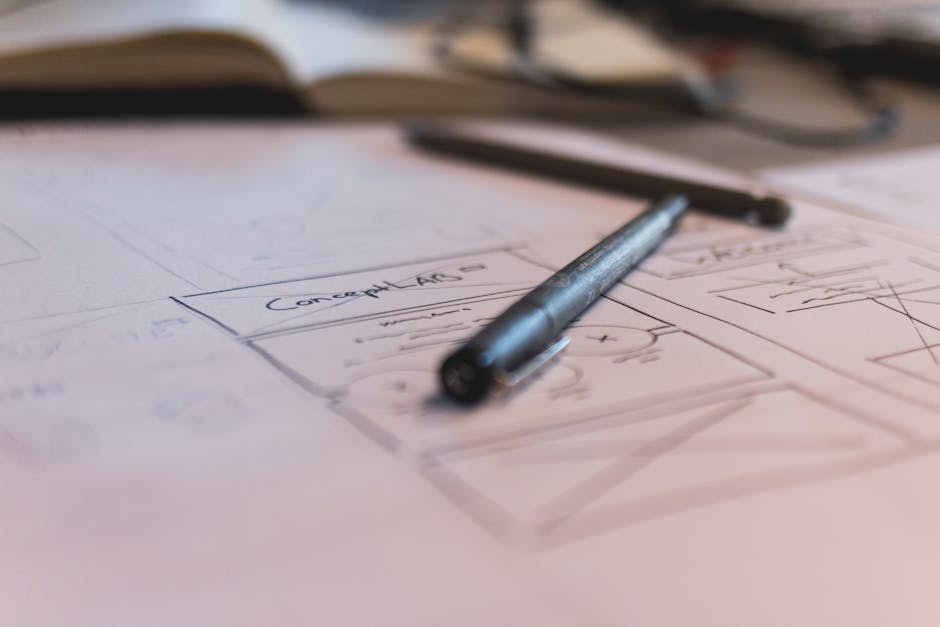 Storyboard skice pre animačný projekt